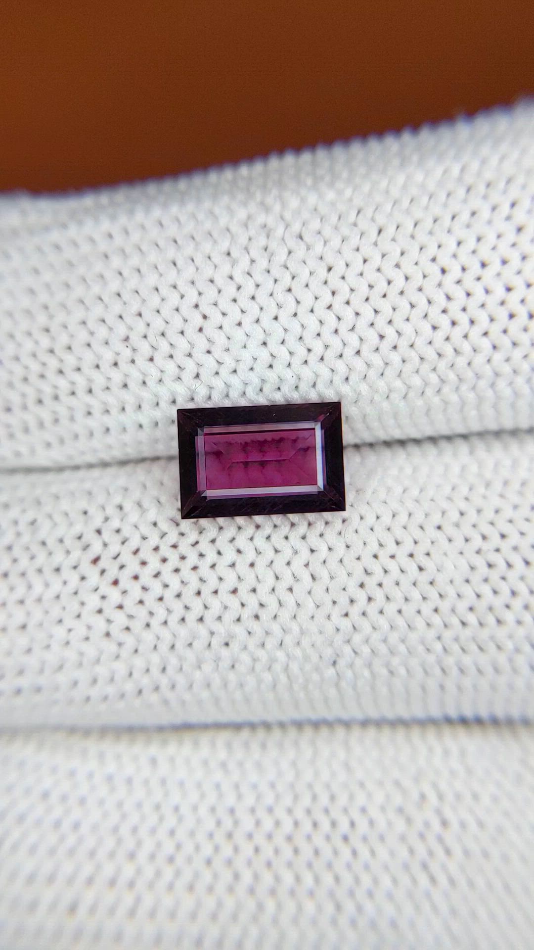 2.16 Ct. Pinkish Purple Spinel from Ceylon (Sri Lanka) Size Video