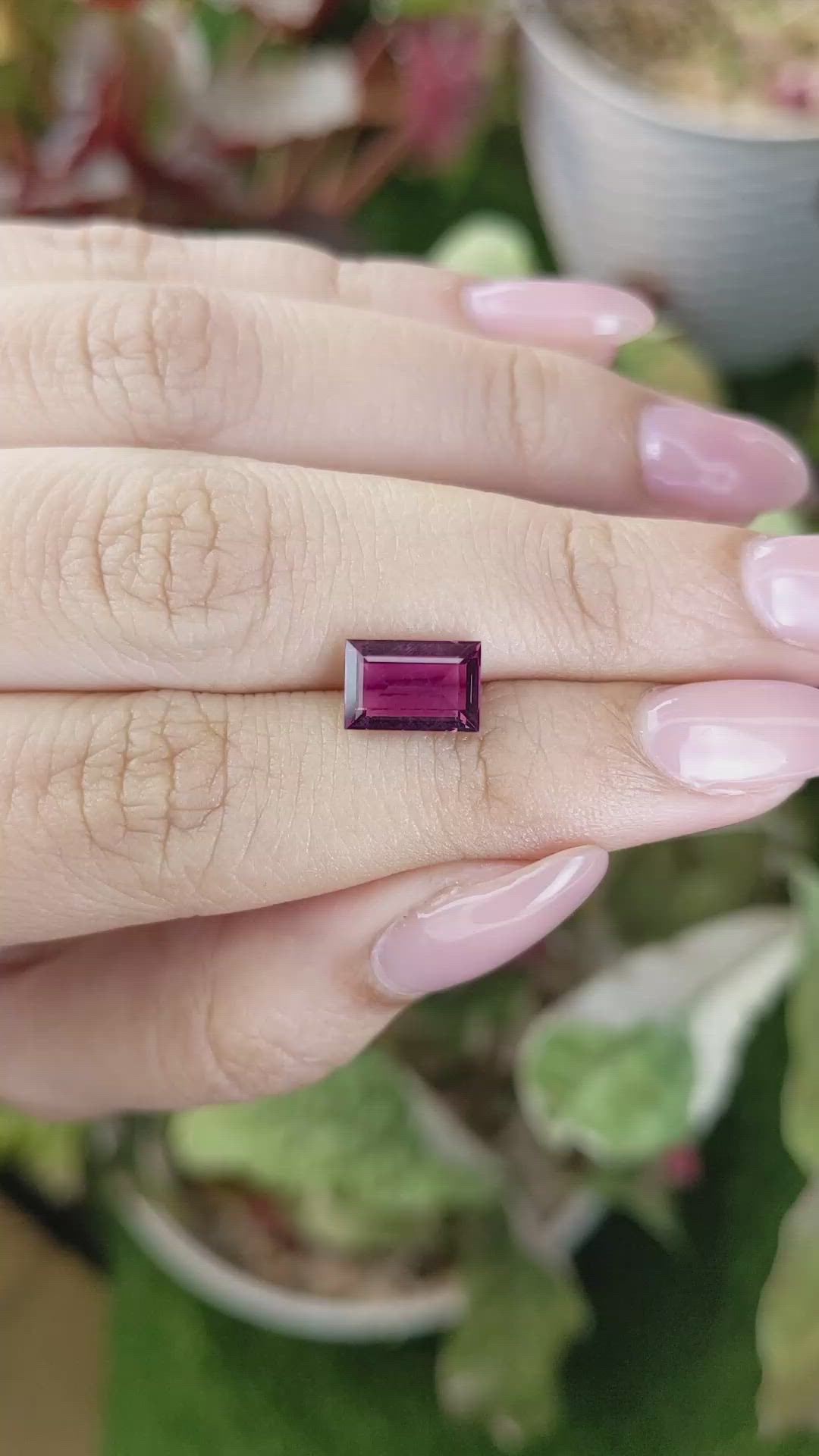 2.16 Ct. Pinkish Purple Spinel from Ceylon (Sri Lanka) Size Video