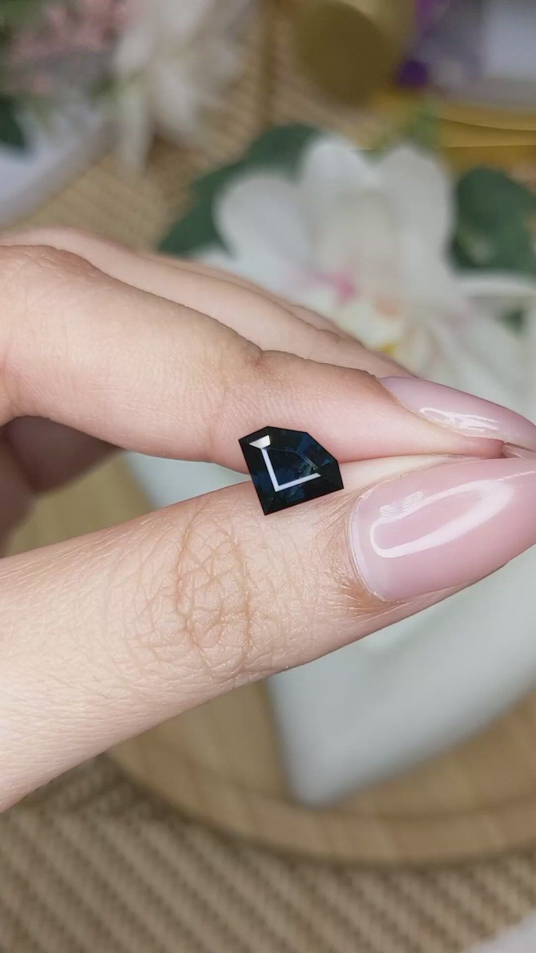2.14 Ct. Greenish Blue Spinel from Ceylon (Sri Lanka) Size Video