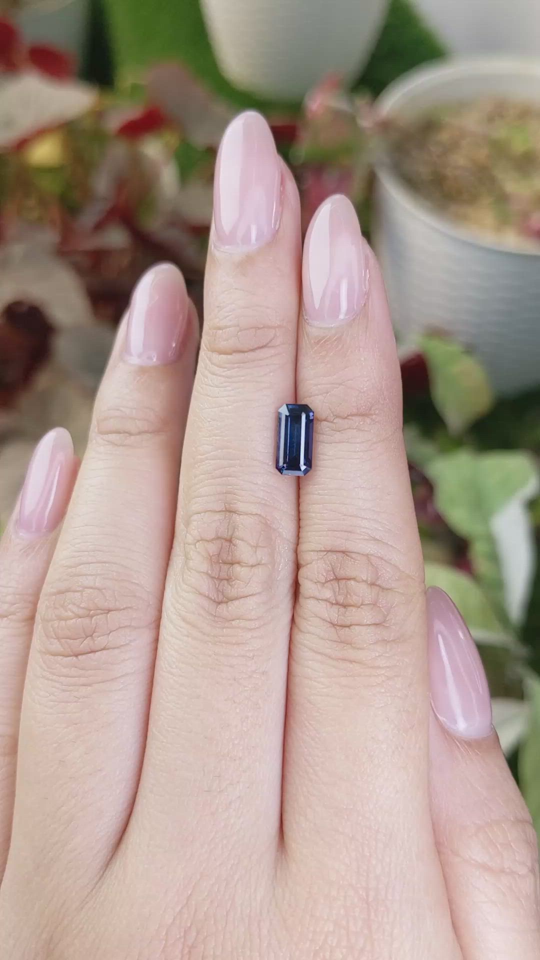 1.46 Ct. Blue Spinel from Ceylon (Sri Lanka) Size Video