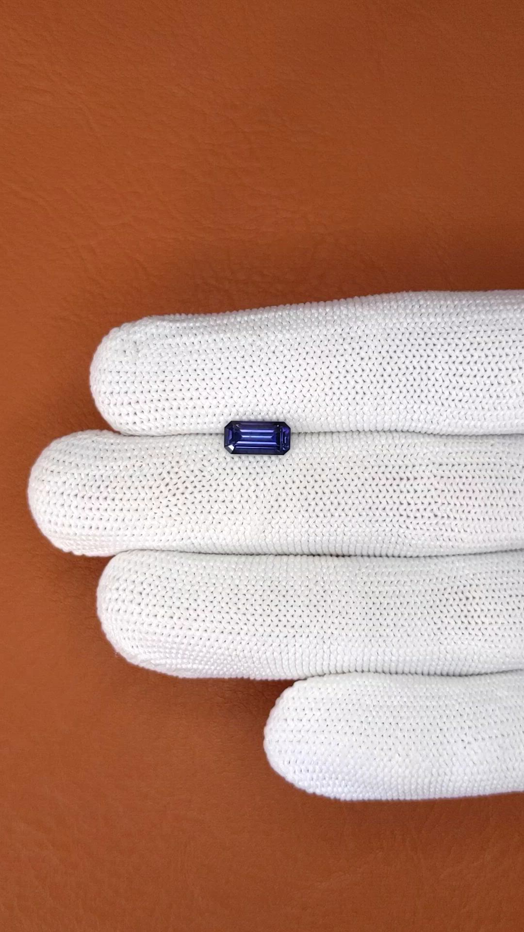 1.46 Ct. Blue Spinel from Ceylon (Sri Lanka) Size Video