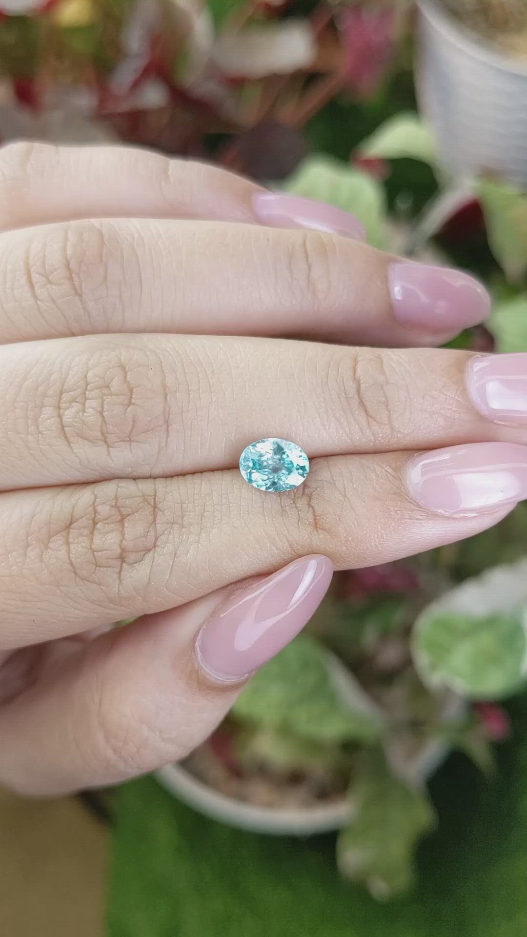 1.49 Ct. Greenish Blue Zircon from Ceylon (Sri Lanka) Size Video