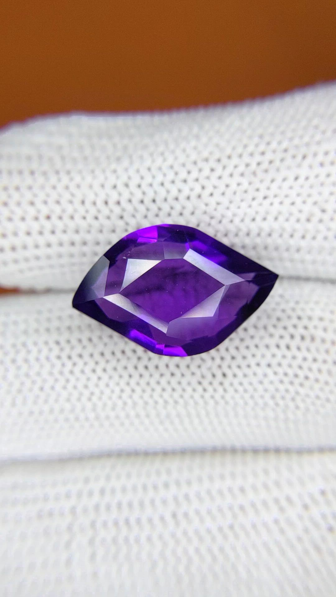 11.22 Ct. Purple Amethyst from Brazil Size Video