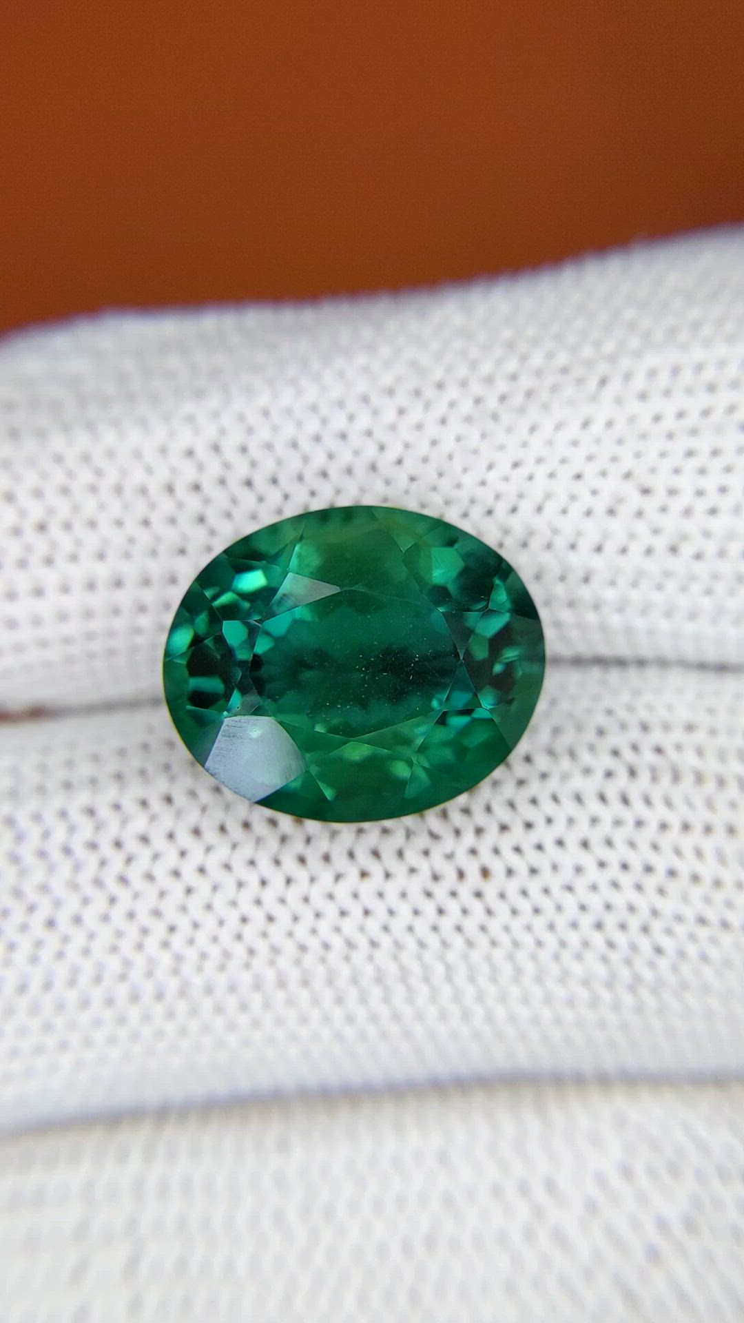 9.79 Ct. Bluish Green Prasiolite from Brazil Size Video
