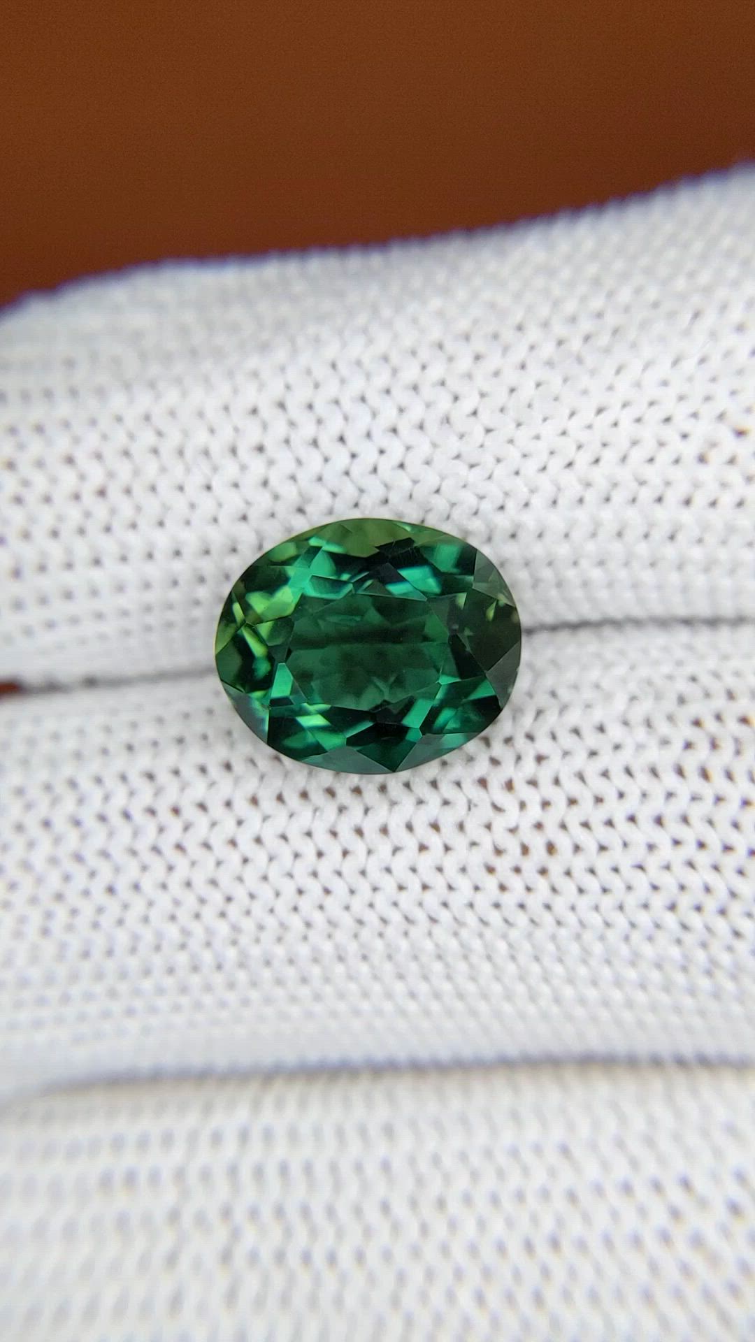 5.15 Ct. Bluish Green Prasiolite from Brazil Size Video