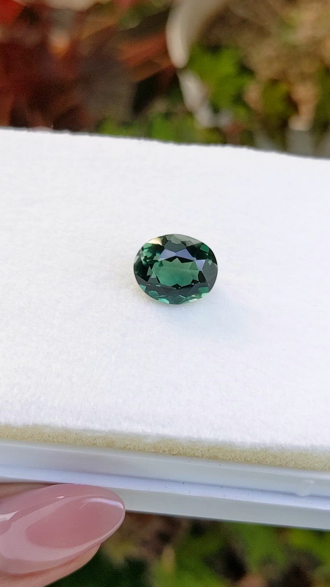 5.15 Ct. Bluish Green Prasiolite from Brazil Size Video