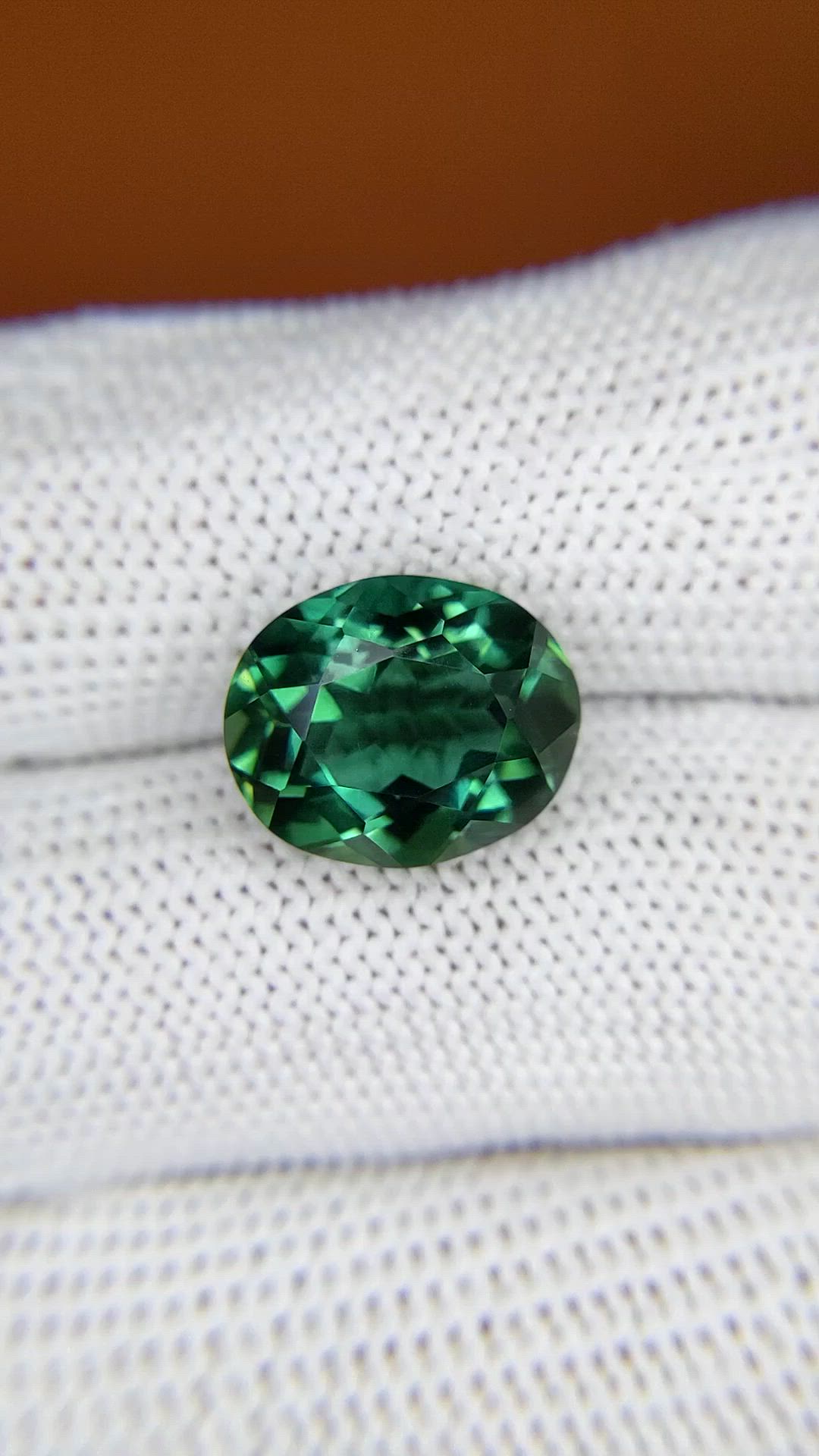 5.99 Ct. Bluish Green Prasiolite from Brazil Size Video