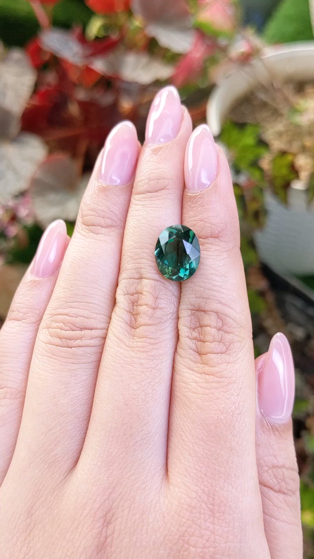 4.75 Ct. Bluish Green Prasiolite from Brazil Size Video