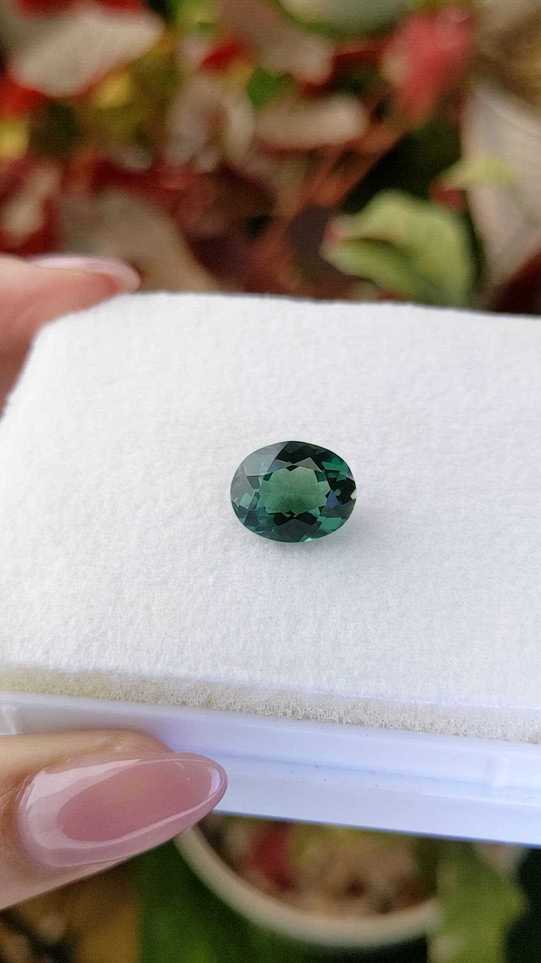 4.75 Ct. Bluish Green Prasiolite from Brazil Size Video