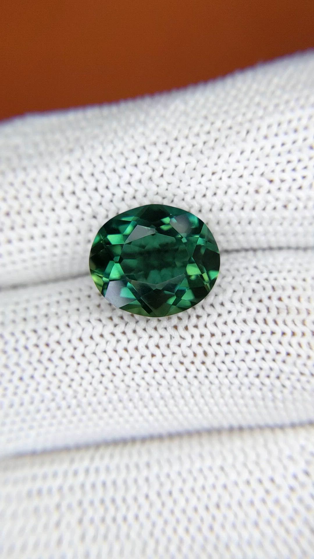 5.34 Ct. Bluish Green Prasiolite from Brazil Size Video