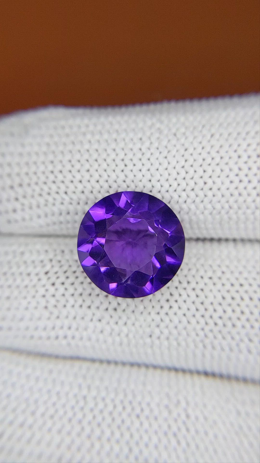 6.25 Ct. Purple Amethyst from Brazil Size Video