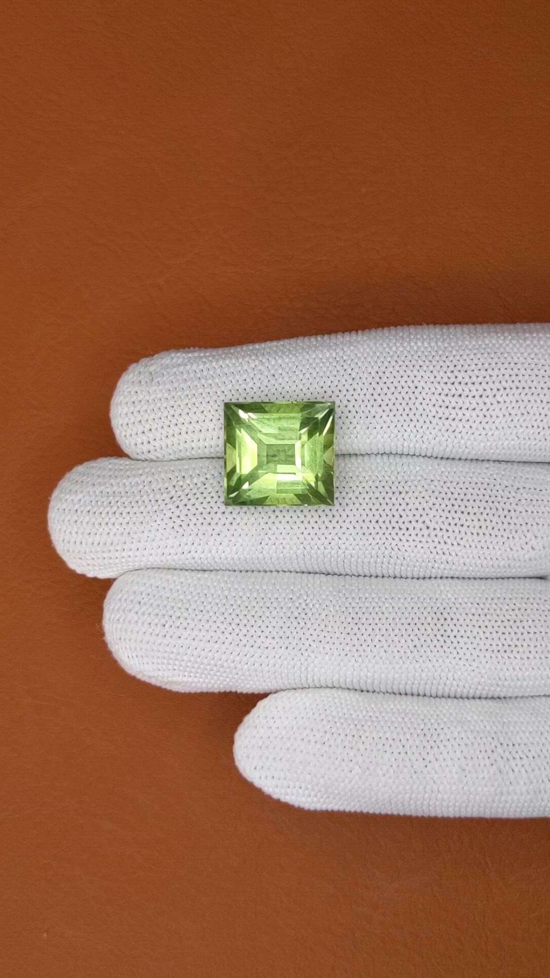 14.26 Ct. Green Prasiolite from Brazil Size Video