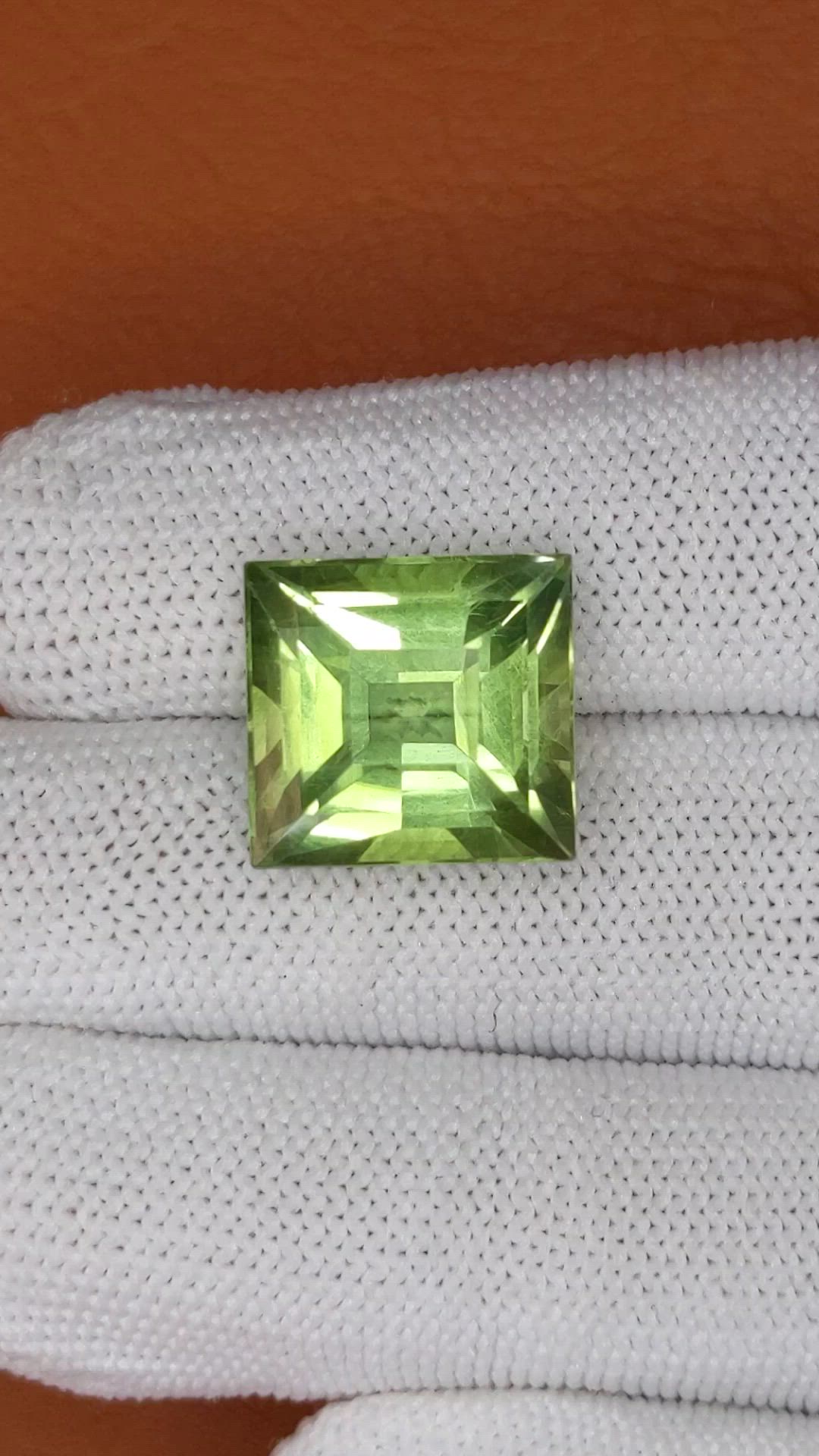14.26 Ct. Green Prasiolite from Brazil Size Video