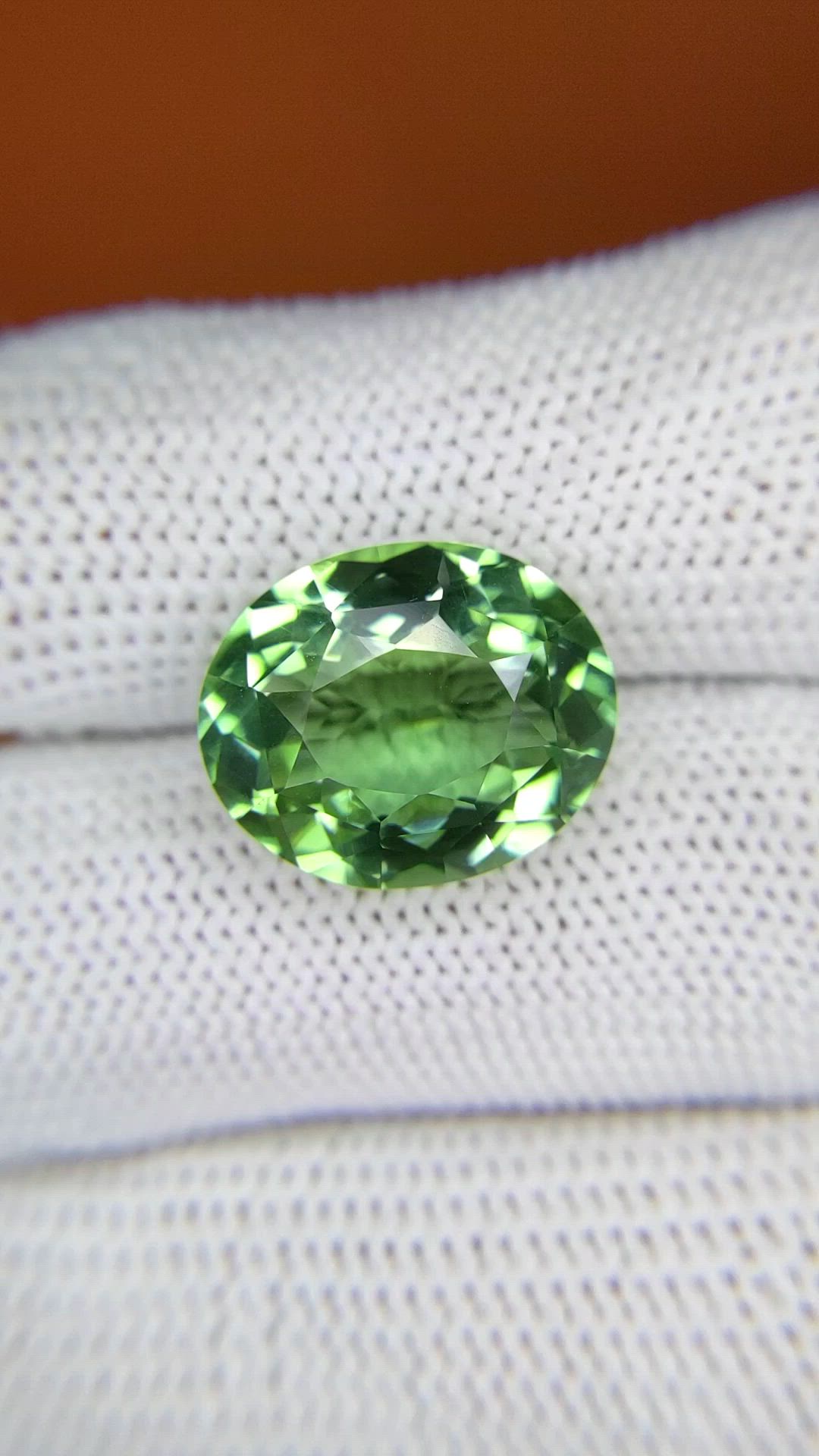 9.27 Ct. Green Prasiolite from Brazil Size Video