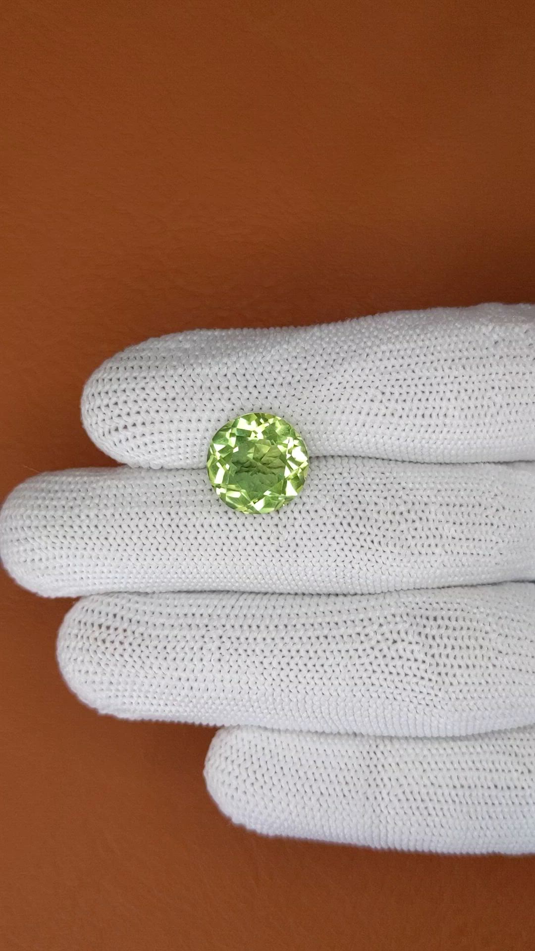 5.94 Ct. Green Prasiolite from Brazil Size Video