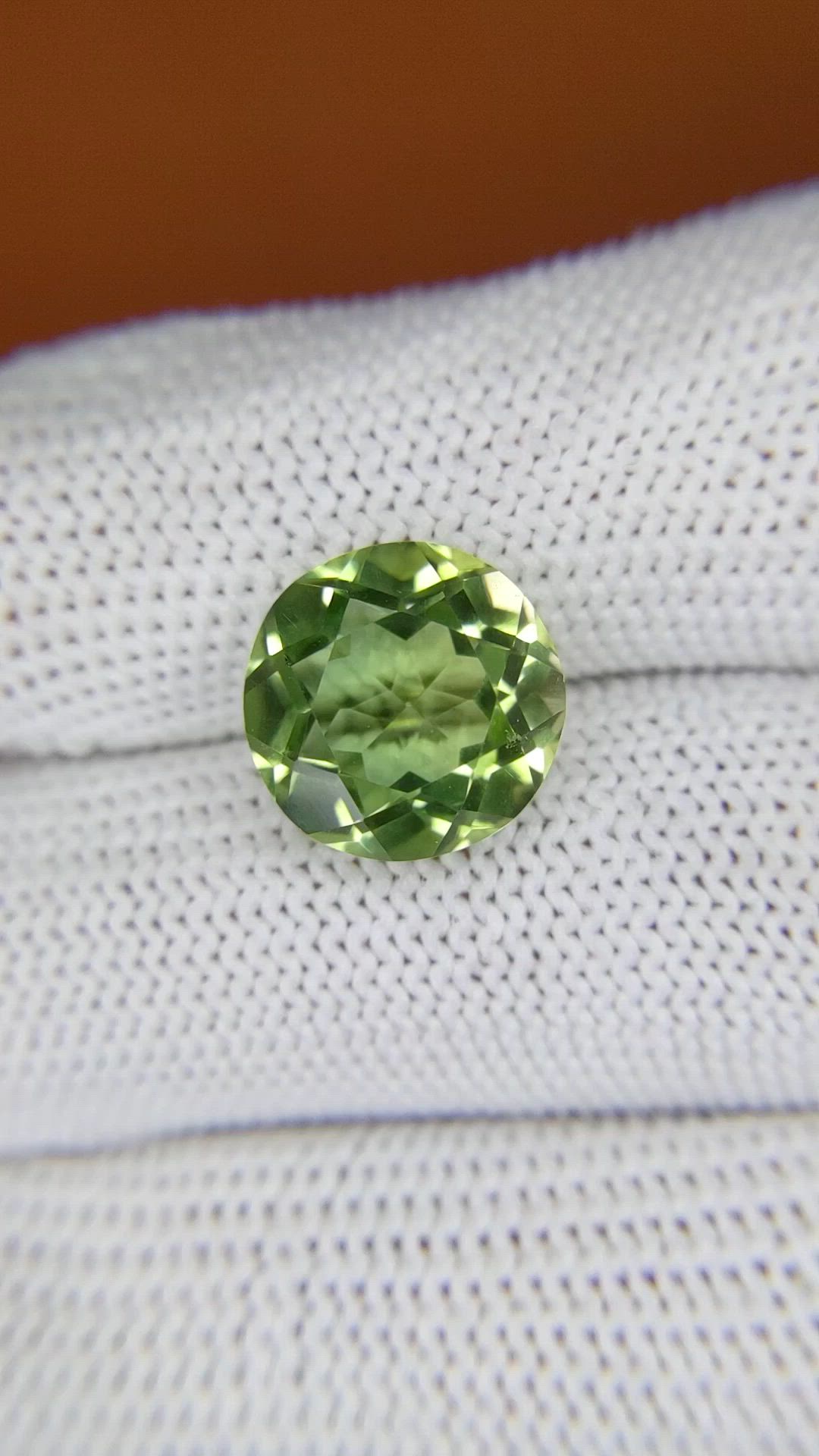 5.94 Ct. Green Prasiolite from Brazil Size Video