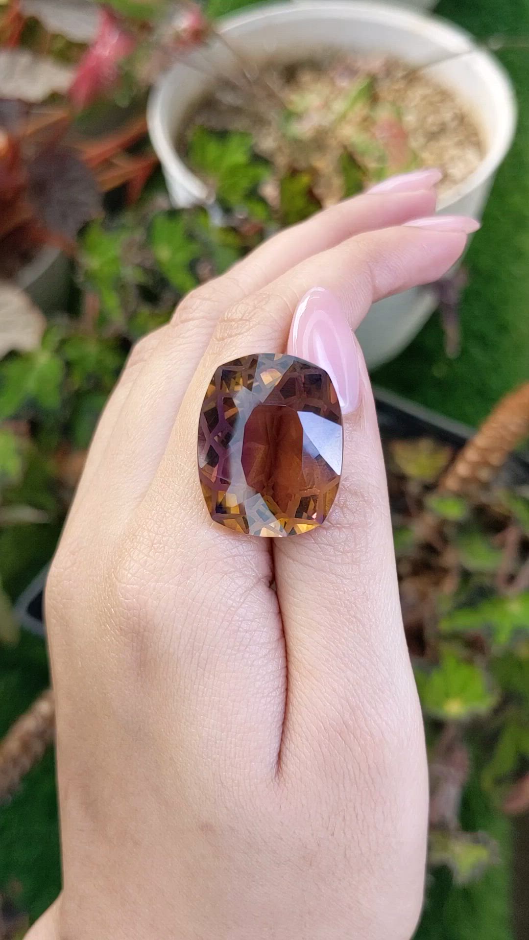 33.46 Ct. Bi Color Ametrine from Brazil Size Video