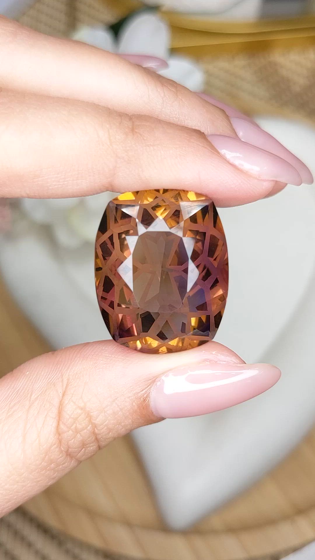 33.46 Ct. Bi Color Ametrine from Brazil Size Video