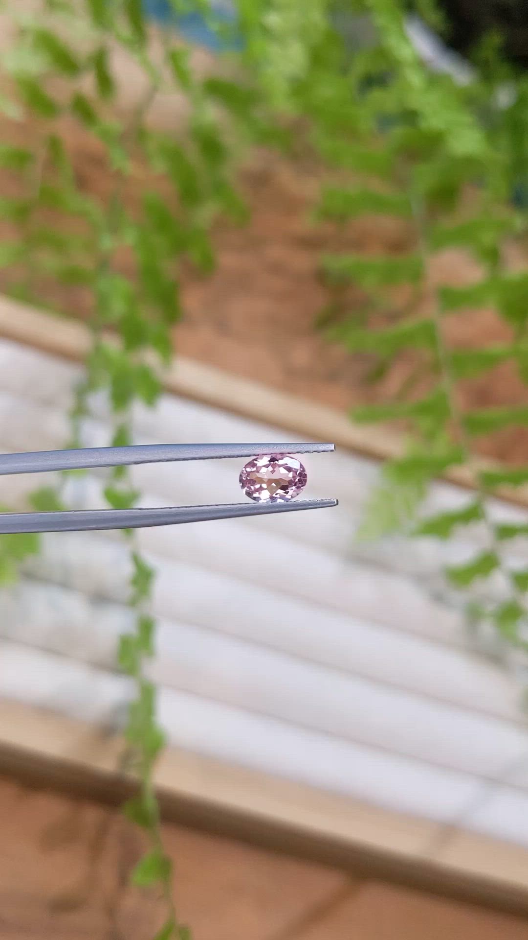 0.77 Ct. Pink Morganite from Madagascar Size Video