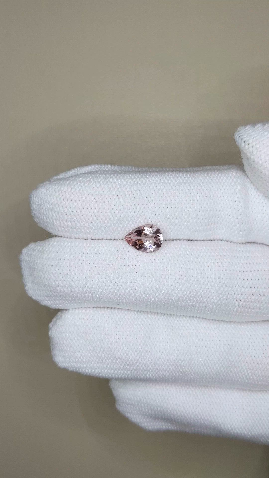 0.90 Ct. Pink Morganite from Madagascar Size Video