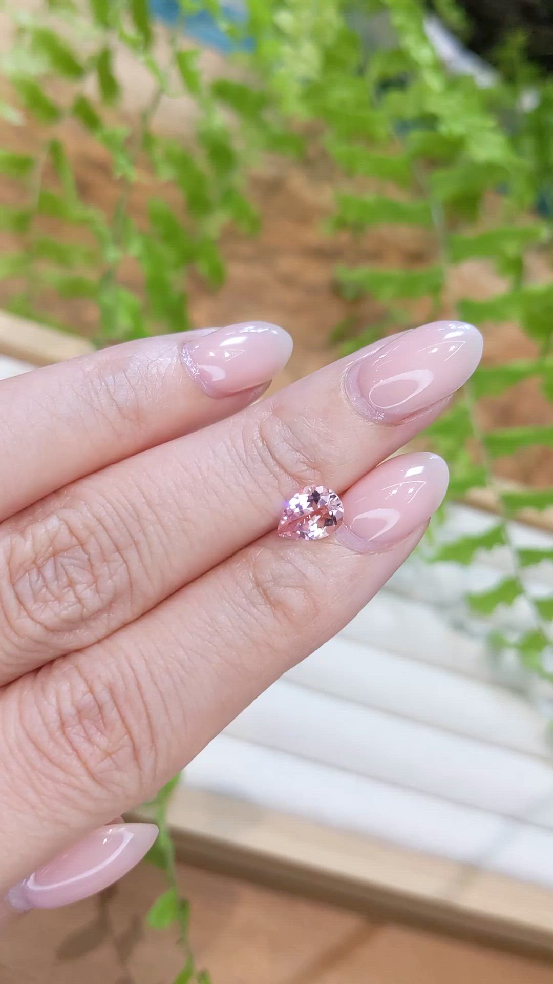0.90 Ct. Pink Morganite from Madagascar Size Video