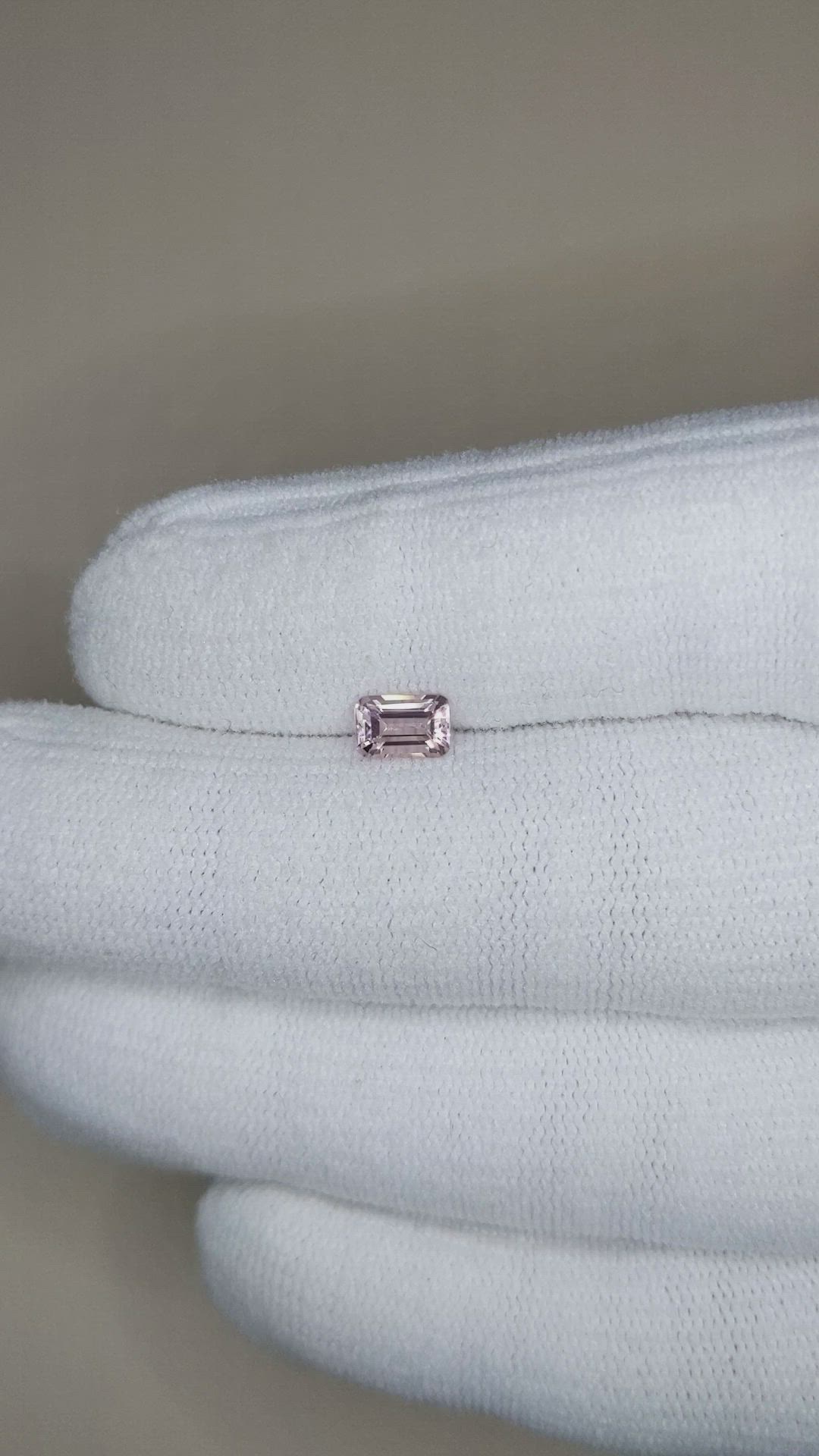 0.58 Ct. Pink Morganite from Madagascar Size Video