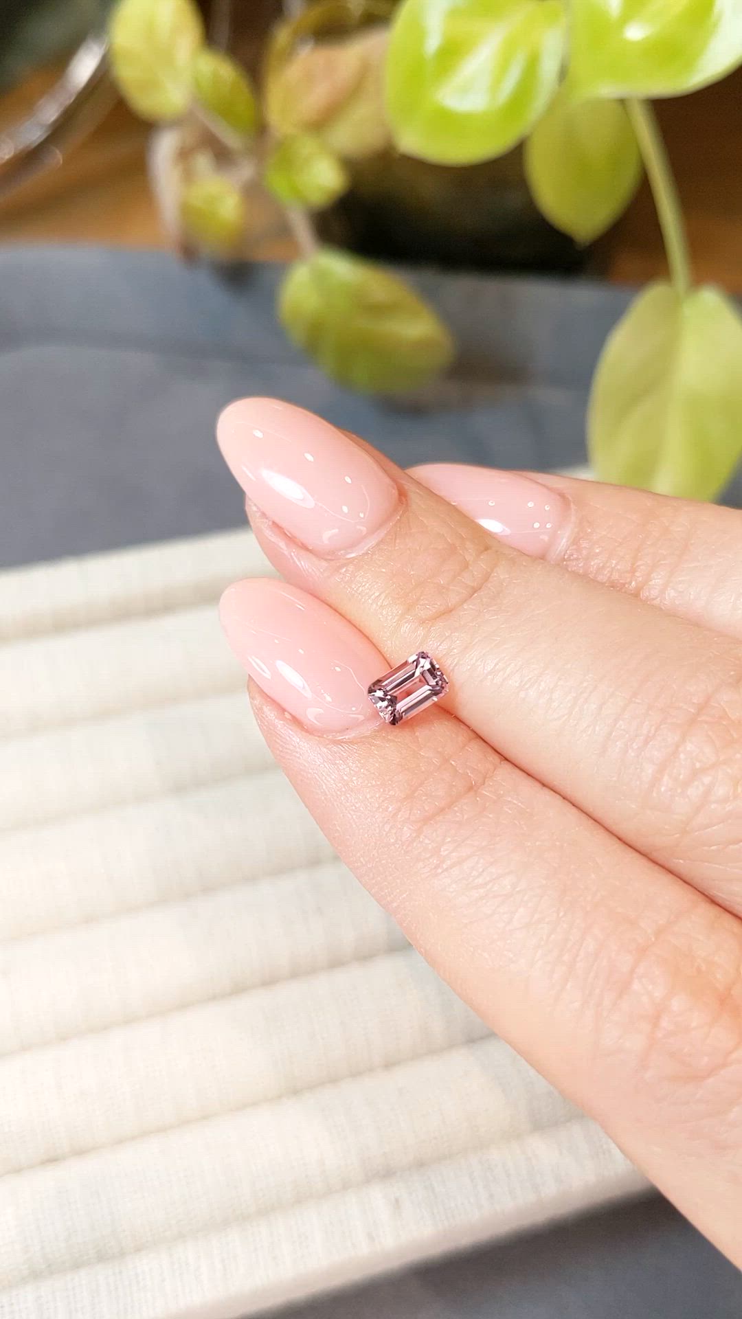 0.58 Ct. Pink Morganite from Madagascar Size Video