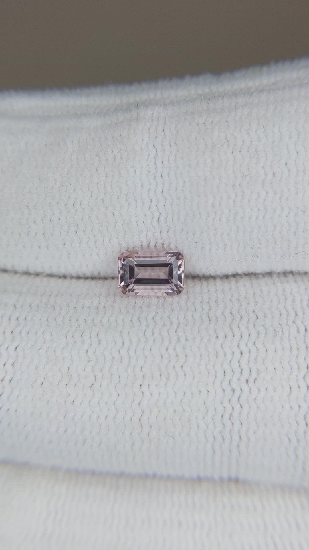 0.58 Ct. Pink Morganite from Madagascar Size Video