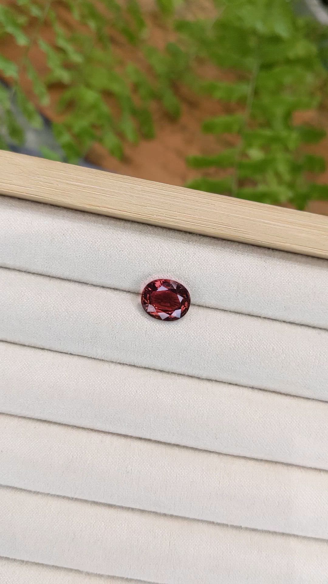3.46 Ct. Pinkish Purple Tourmaline from Brazil Size Video