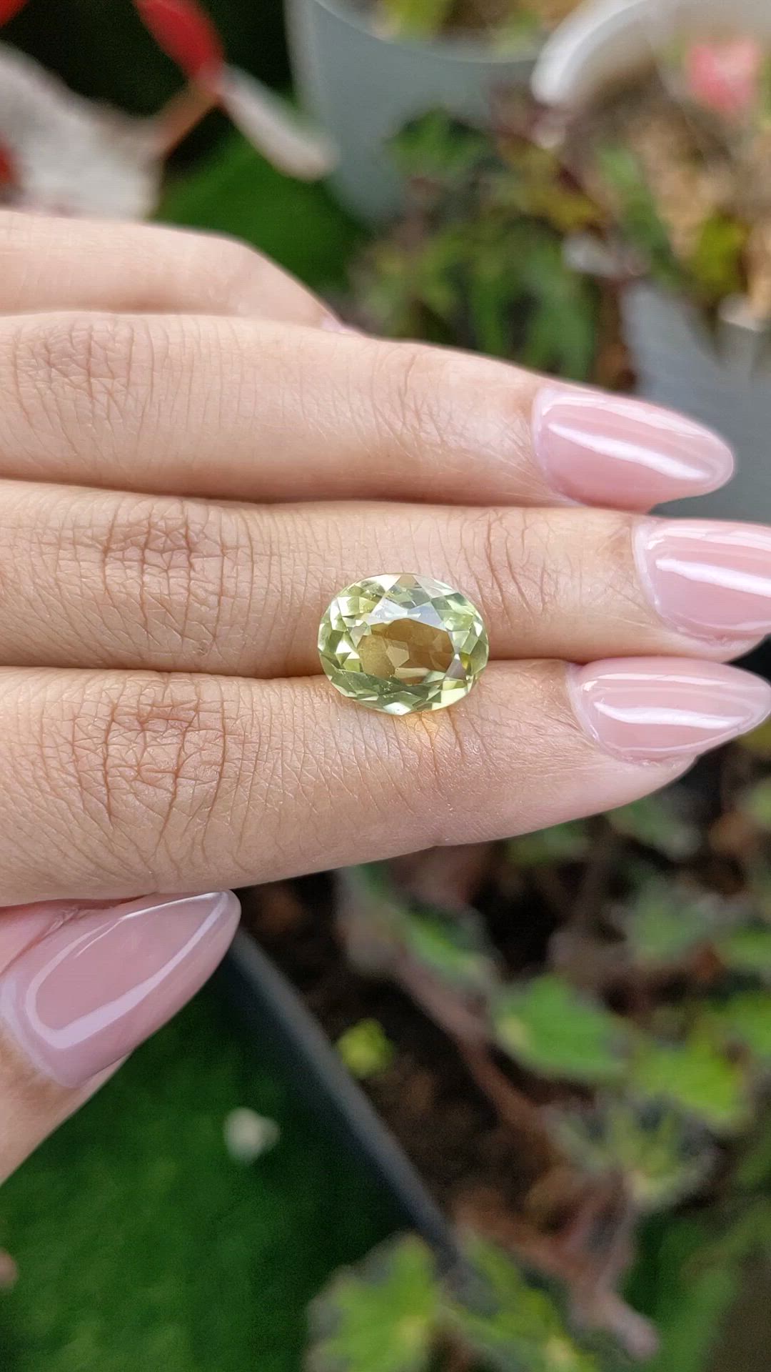 5.76 Ct. Lemon Quartz from Madagascar Size Video