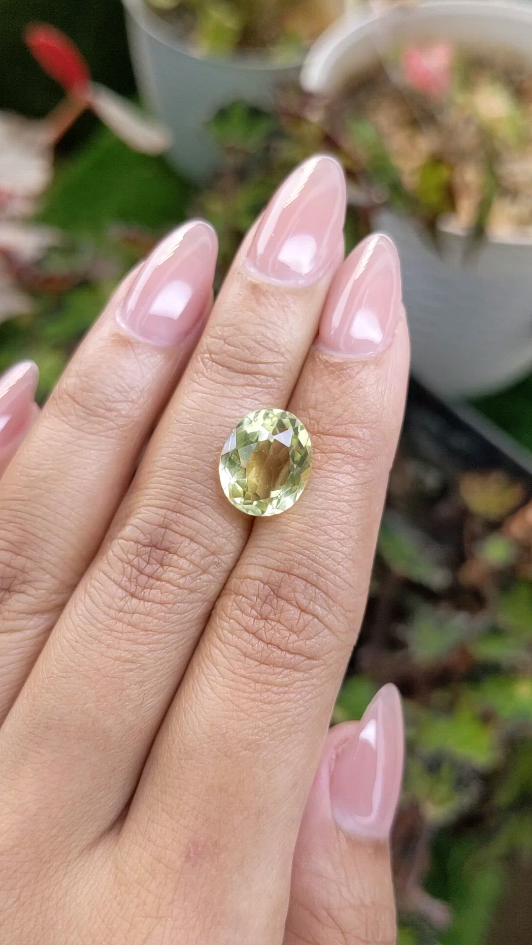 5.76 Ct. Lemon Quartz from Madagascar Size Video