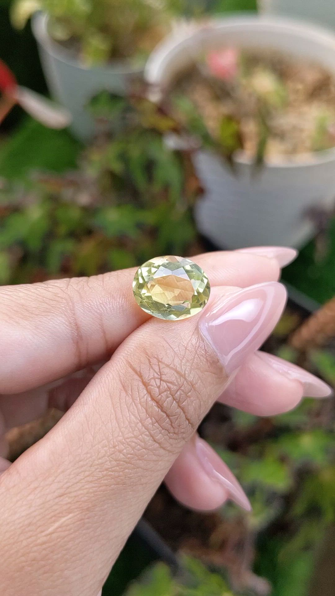 5.76 Ct. Lemon Quartz from Madagascar Size Video