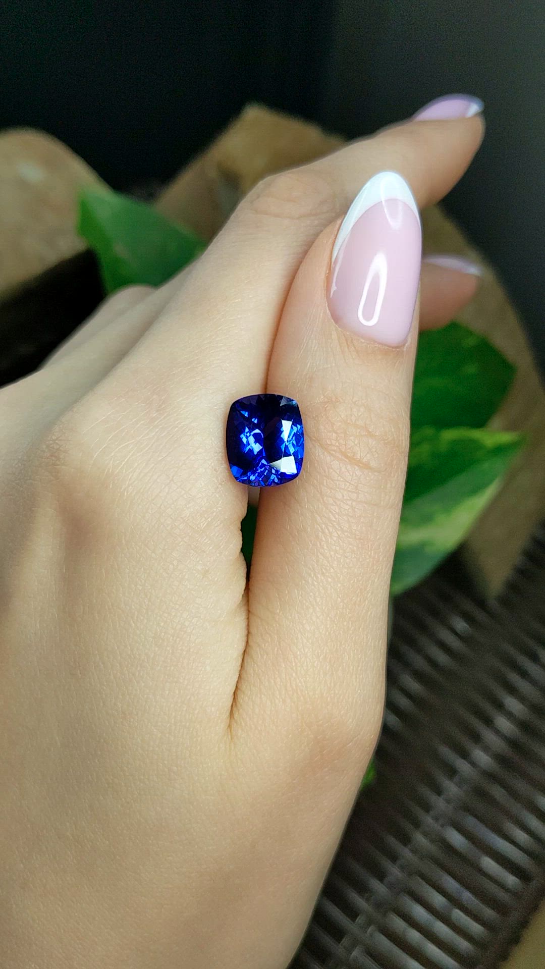 5.65 Ct. Blue Tanzanite from Tanzania Size Video