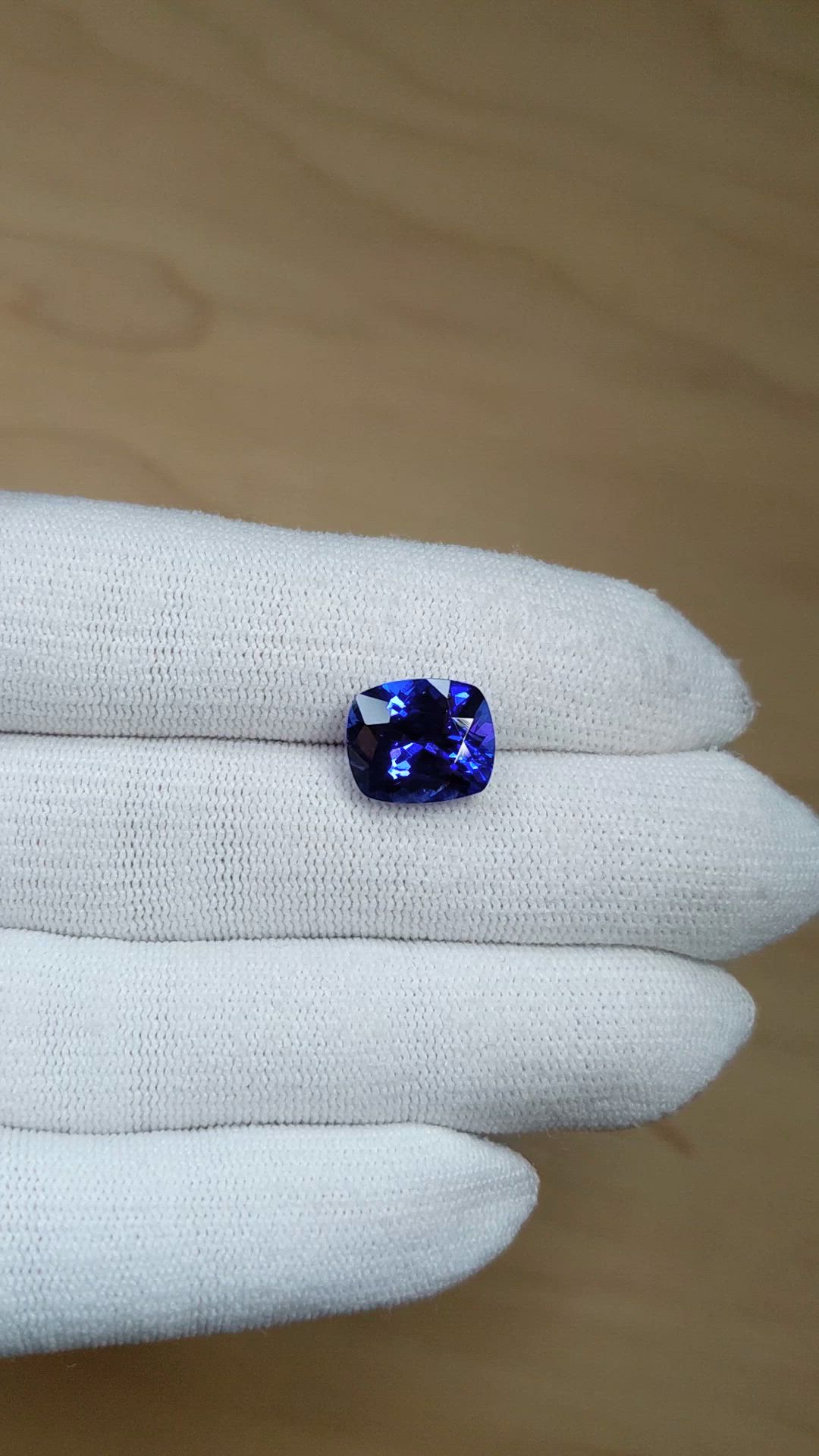 5.65 Ct. Blue Tanzanite from Tanzania Size Video