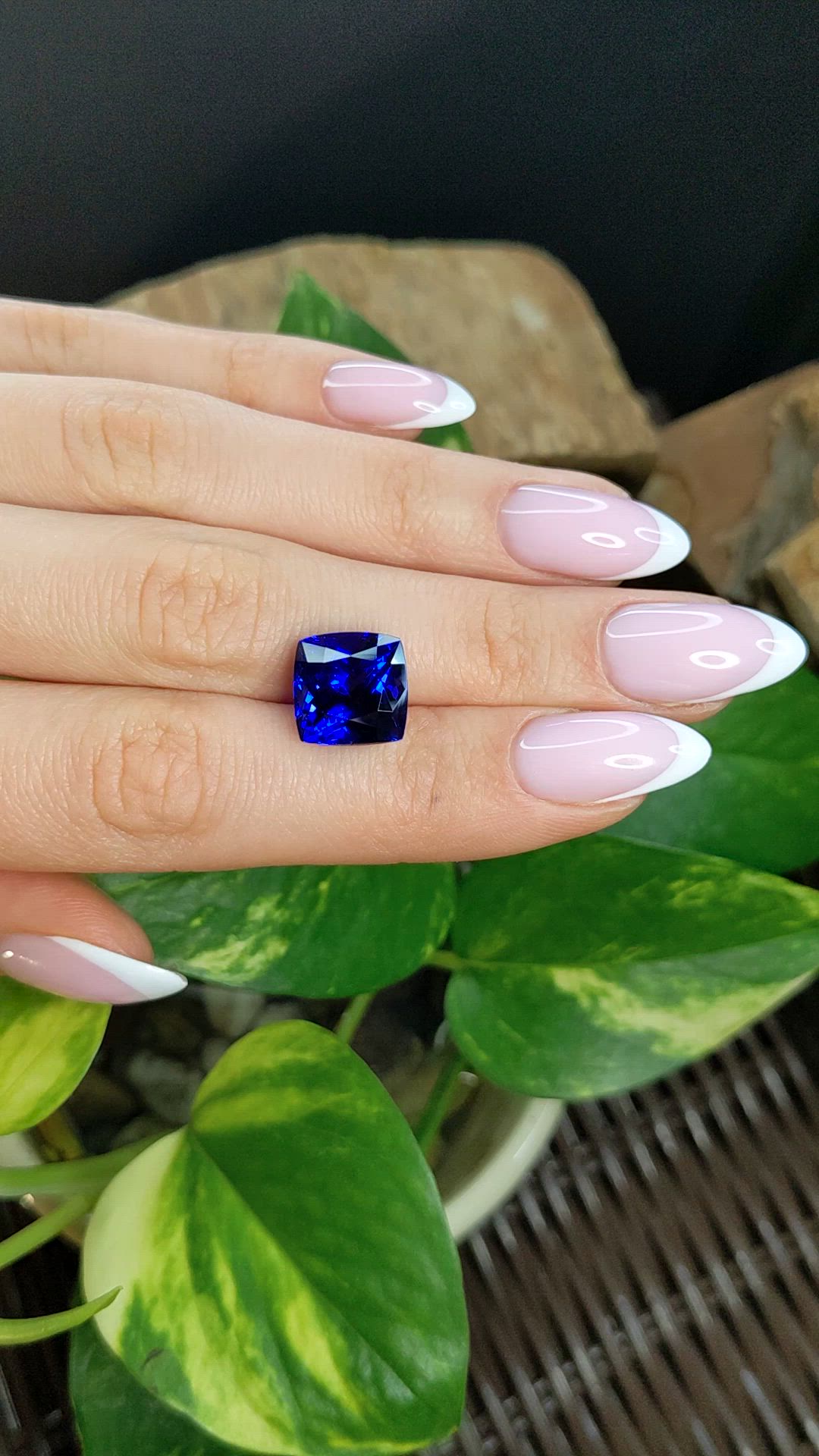 8.67 Ct. Blue Tanzanite from Tanzania Size Video