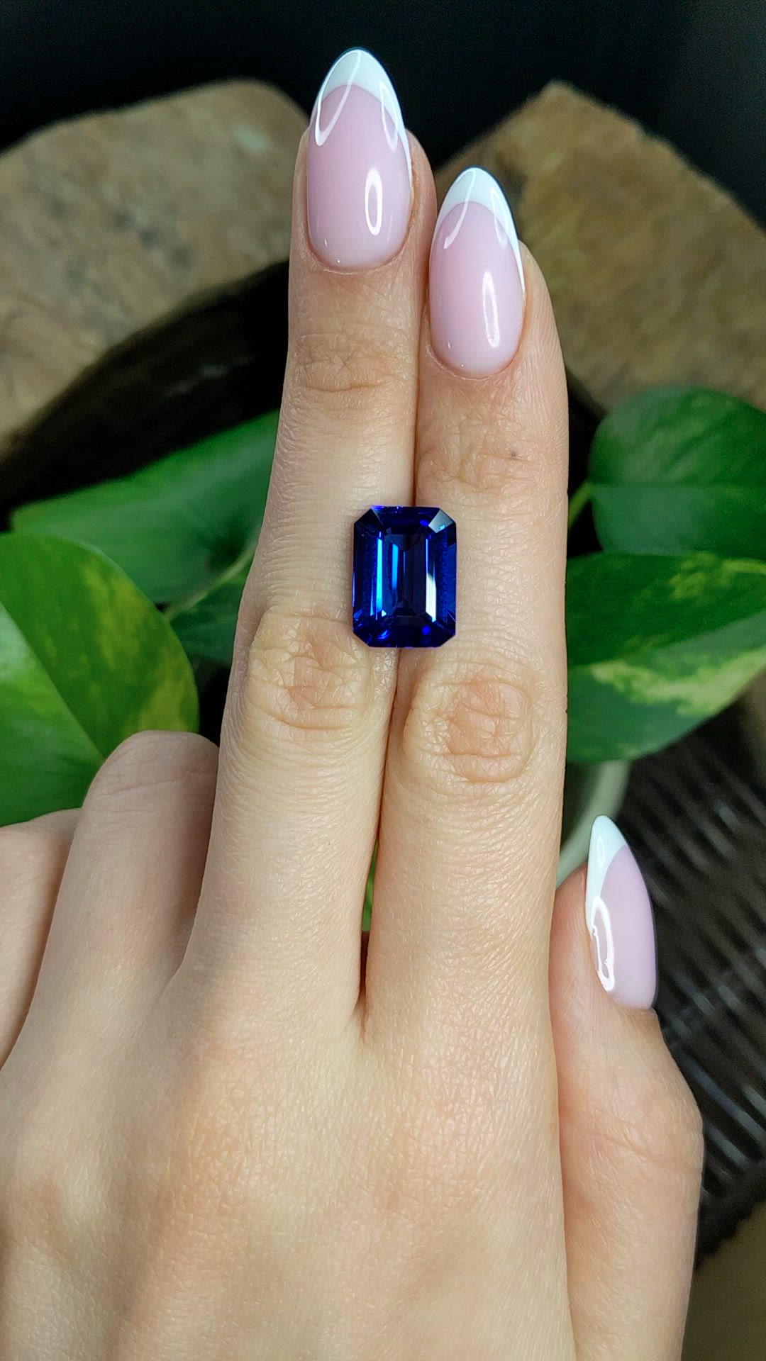 8.82 Ct. Blue Tanzanite from Tanzania Size Video