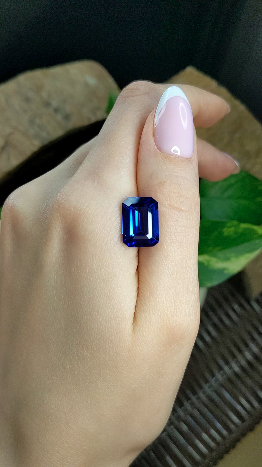 8.82 Ct. Blue Tanzanite from Tanzania Size Video