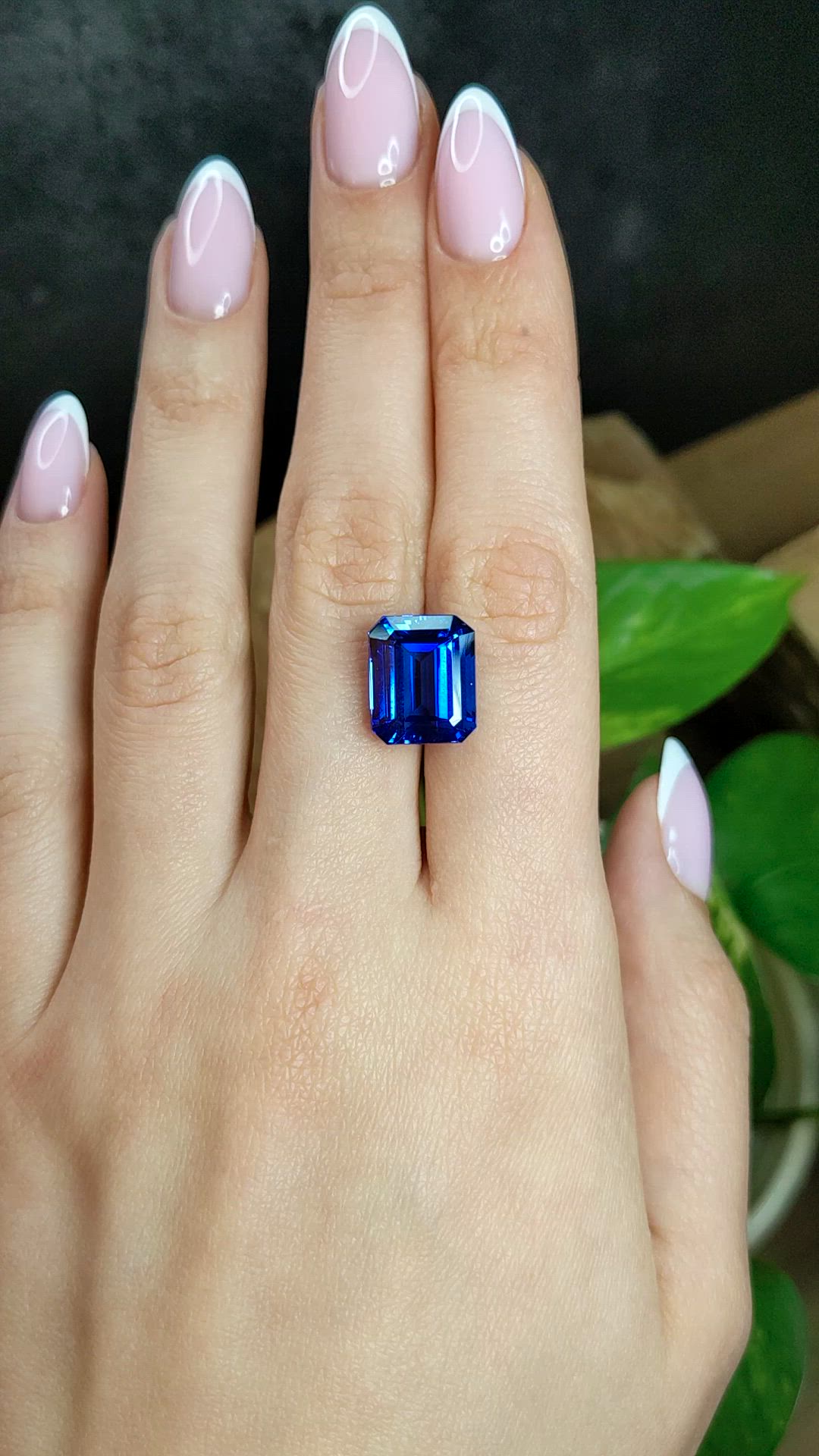 12.69 Ct. Blue Tanzanite from Tanzania Size Video