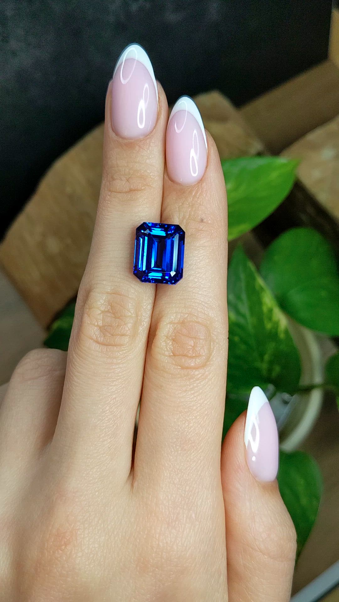 12.69 Ct. Blue Tanzanite from Tanzania Size Video