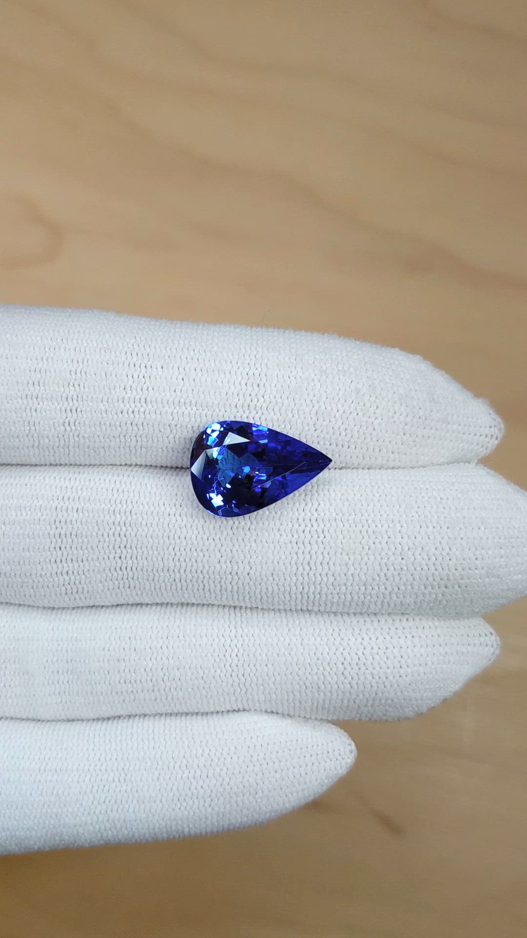 6.78 Ct. Blue Tanzanite from Tanzania Size Video