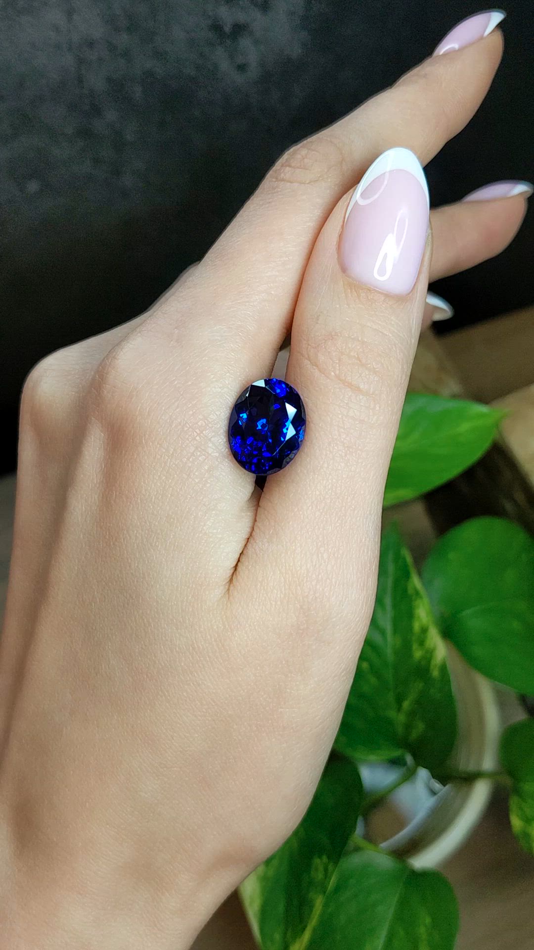 9.90 Ct. Blue Tanzanite from Tanzania Size Video