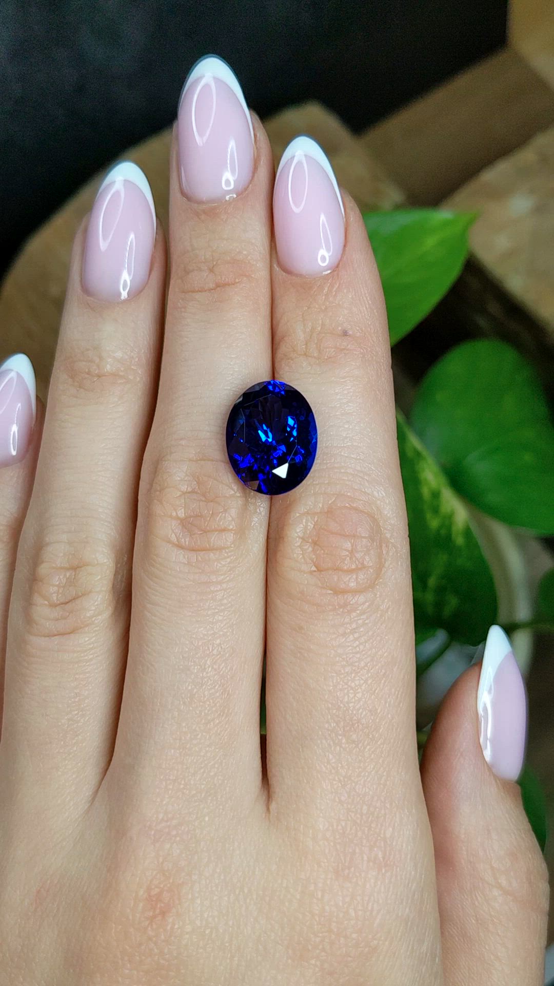 9.90 Ct. Blue Tanzanite from Tanzania Size Video