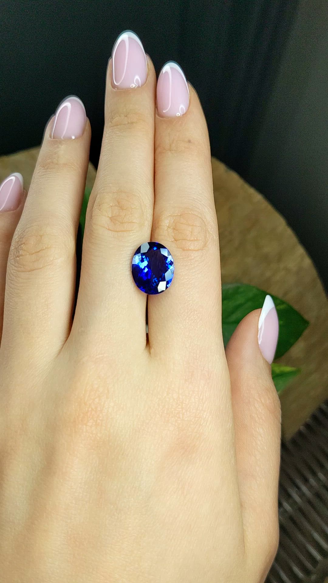 6.28 Ct. Violetish Blue Tanzanite from Tanzania Size Video