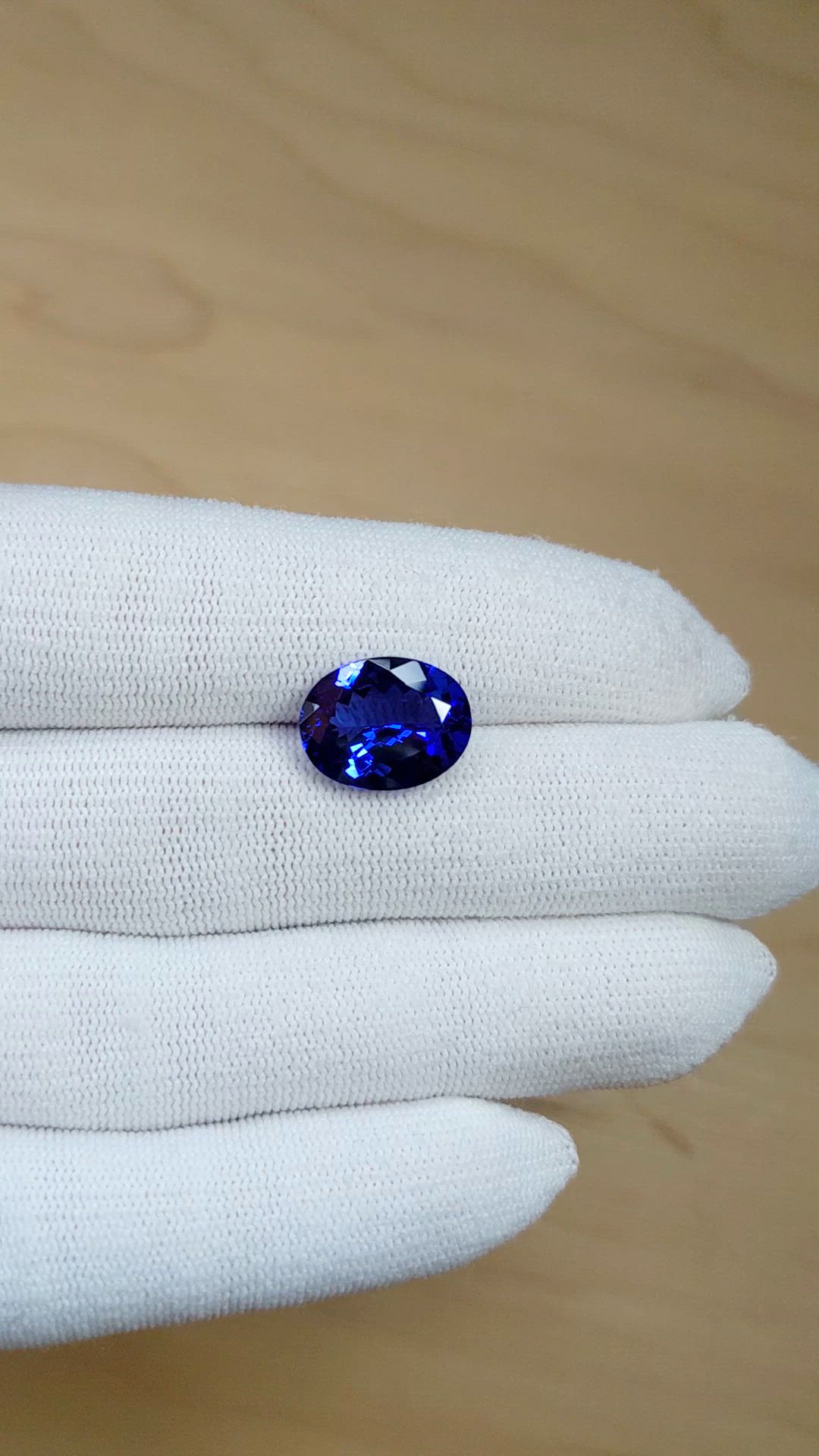6.28 Ct. Violetish Blue Tanzanite from Tanzania Size Video
