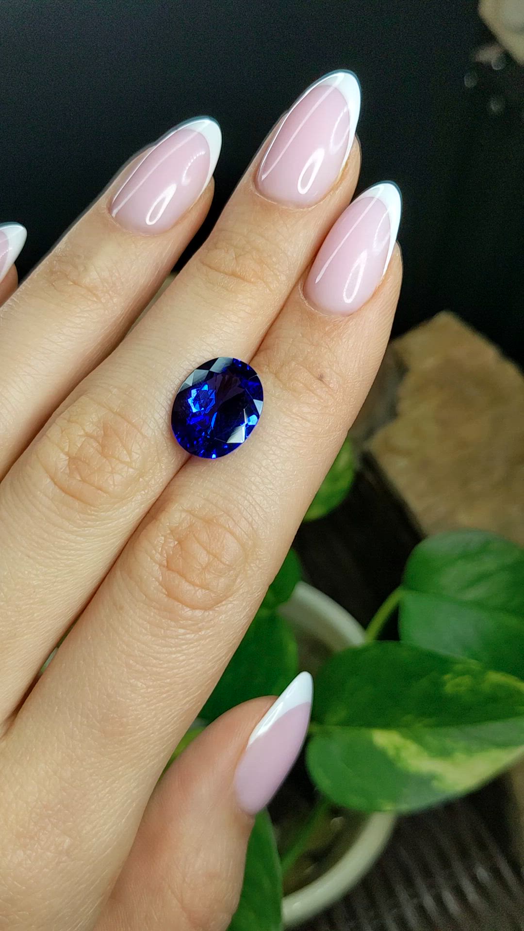 6.28 Ct. Violetish Blue Tanzanite from Tanzania Size Video