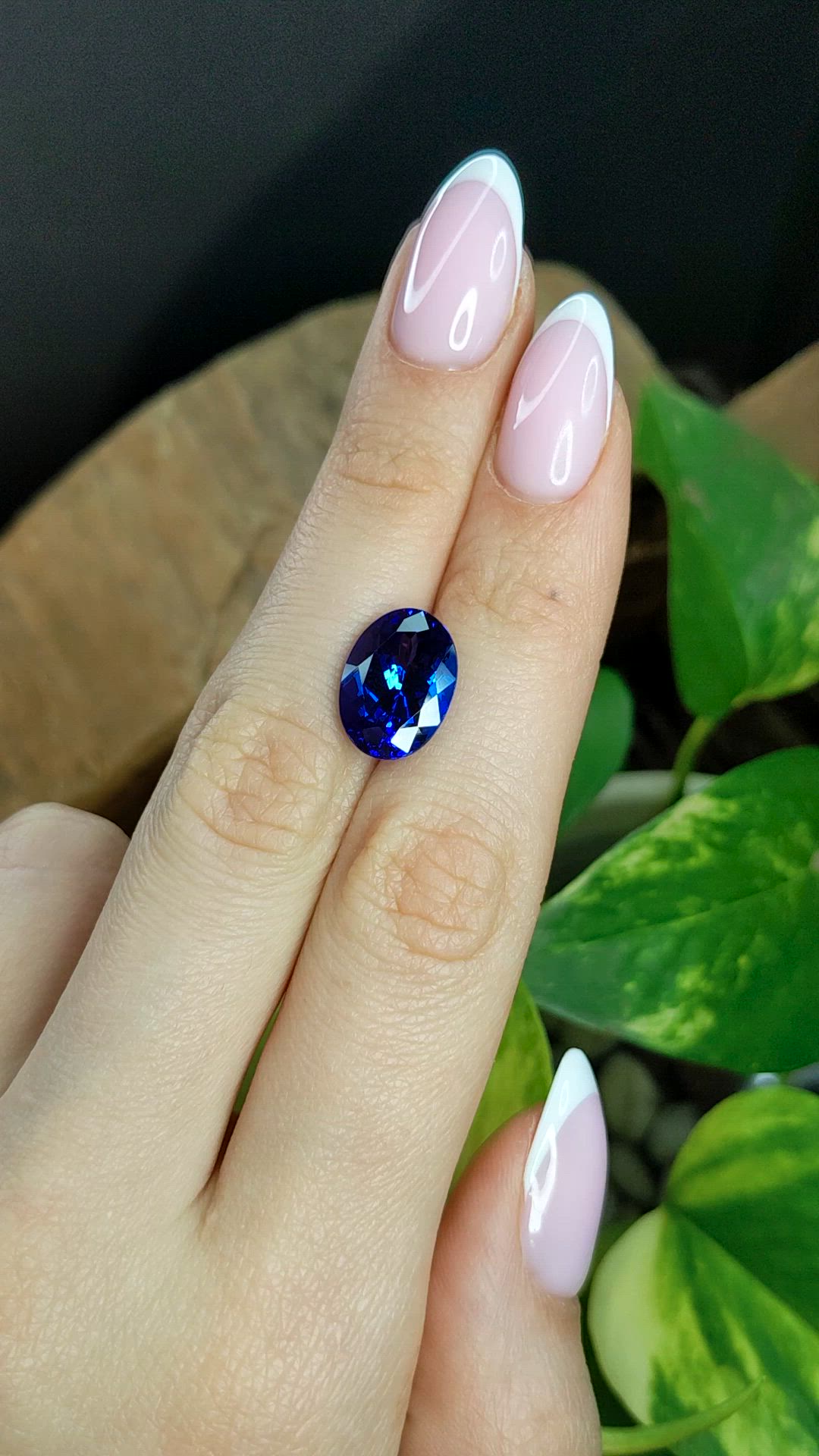6.58 Ct. Blue Tanzanite from Tanzania Size Video