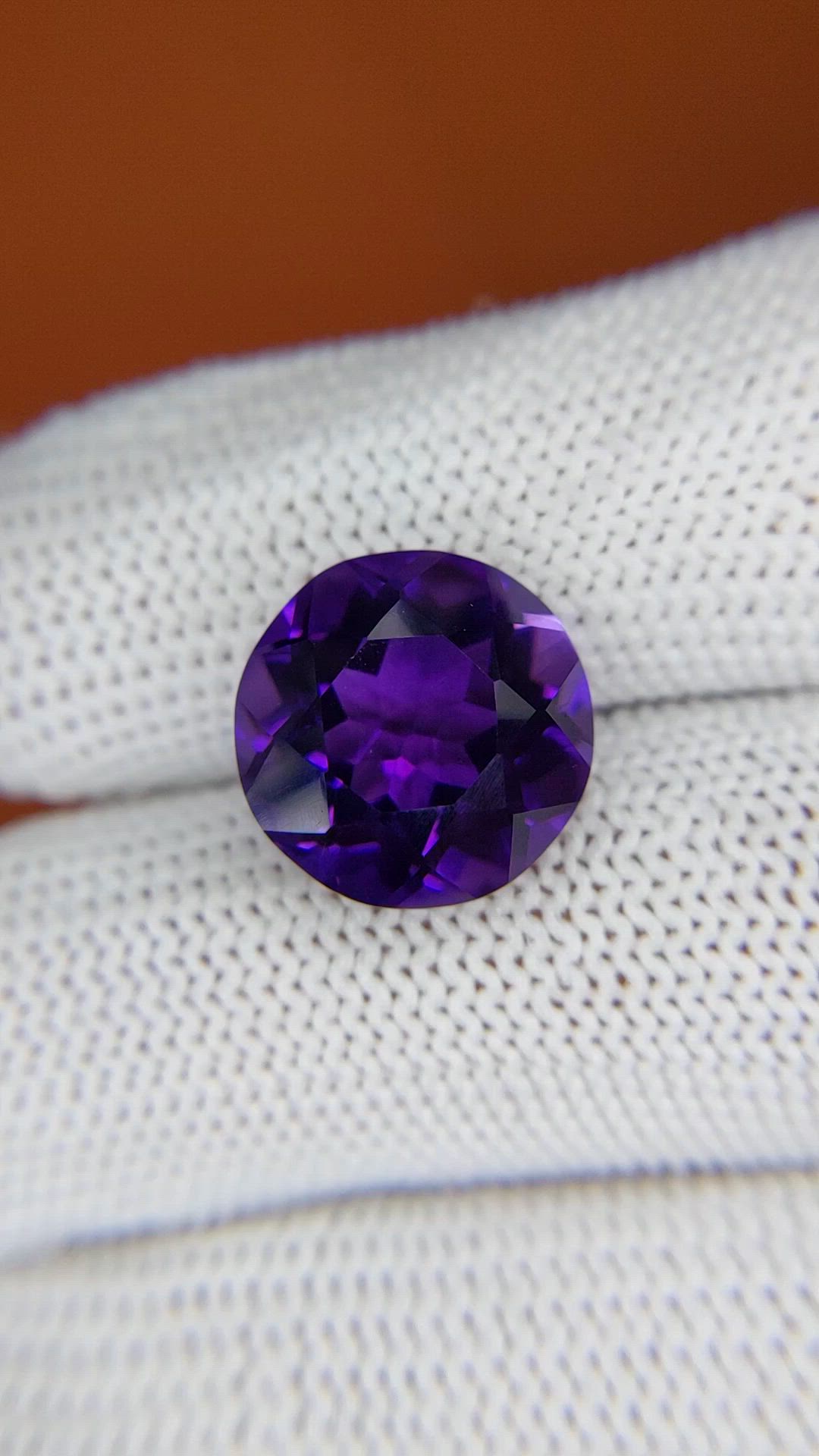 7.86 Ct. Purple Amethyst from Brazil Size Video