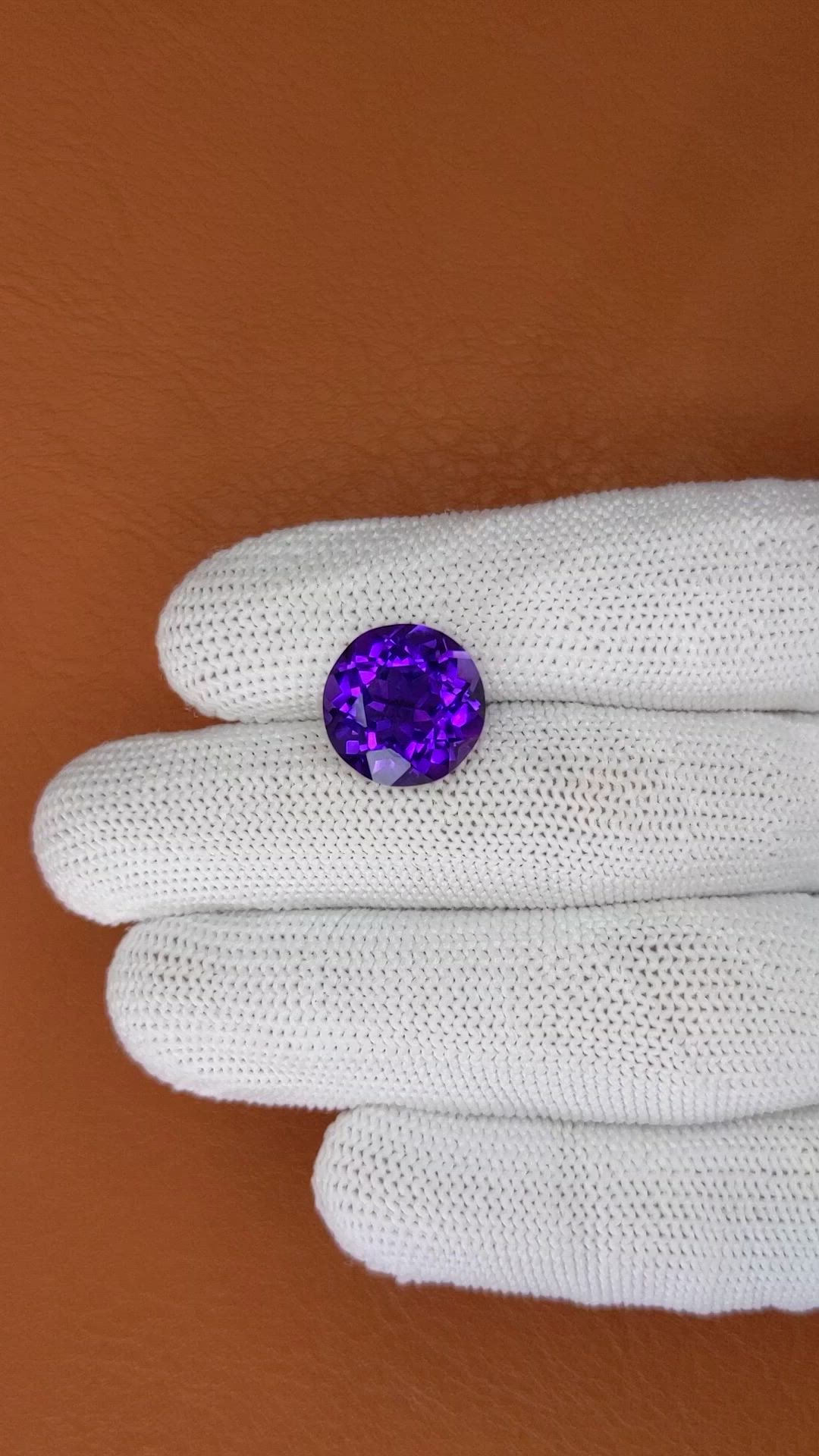 7.86 Ct. Purple Amethyst from Brazil Size Video