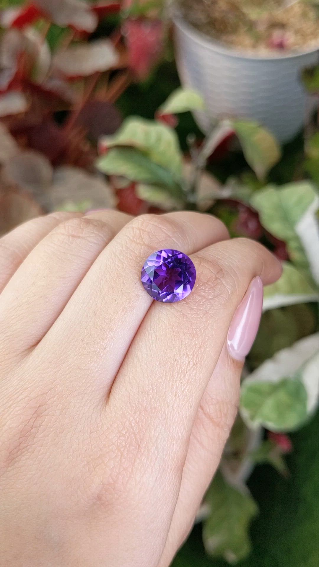 5.40 Ct. Purple Amethyst from Brazil Size Video