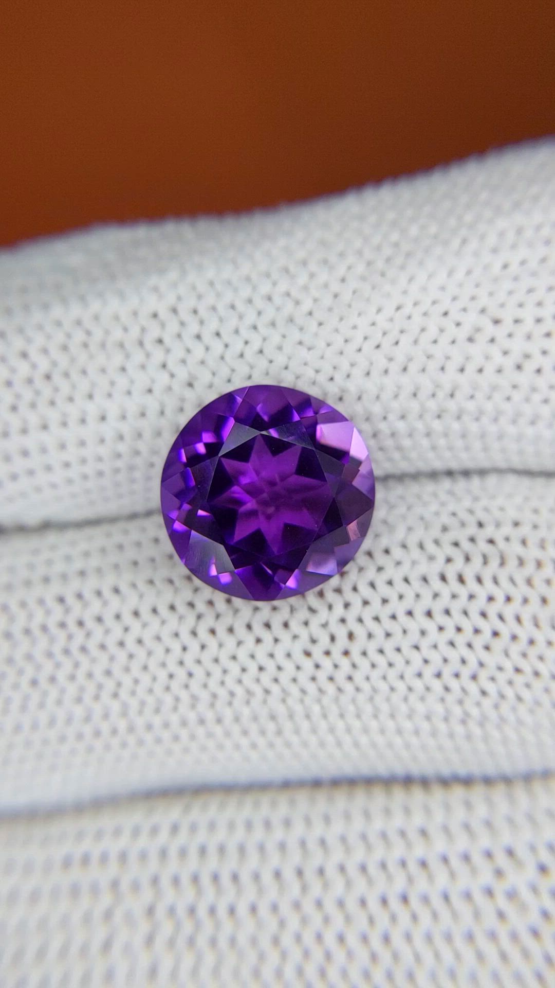 5.40 Ct. Purple Amethyst from Brazil Size Video